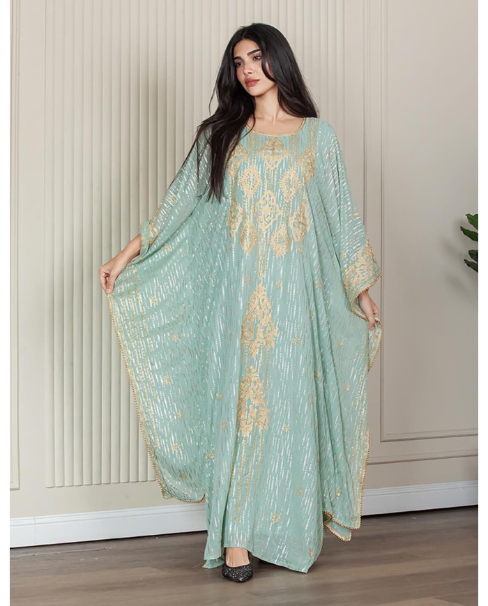 luxury embroidered butterfly hosting jalabiya