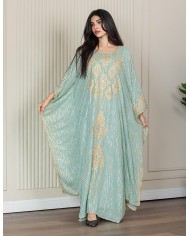 luxury embroidered butterfly hosting jalabiya