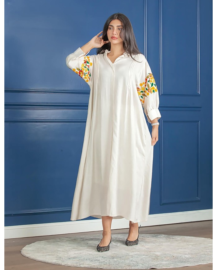 short hosting jalabiya sleeve cut
