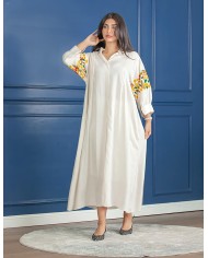 short hosting jalabiya sleeve cut