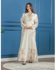 luxury hosting jalabiya long sleeve tulle