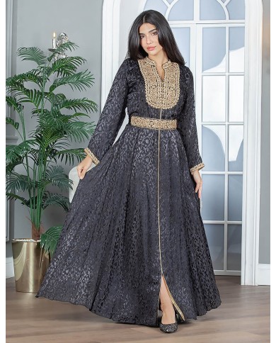 long sleeve luxury jakar jalabiya