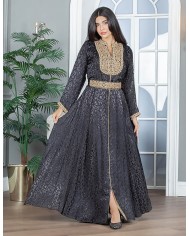 long sleeve luxury jakar jalabiya