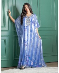 butterfly cut hosting jalabiya striped
