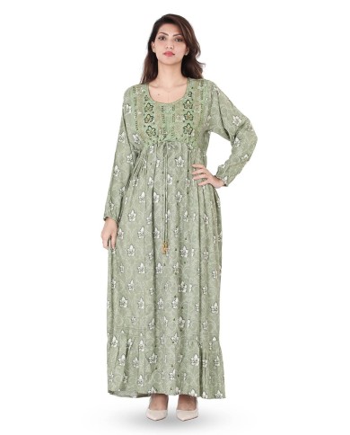 floral long sleeve hosting jalabiya