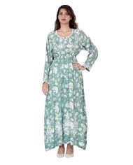 floral long sleebe hosting jalabiya