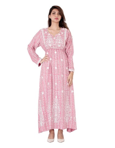 long sleeve floral hosting jalabiya