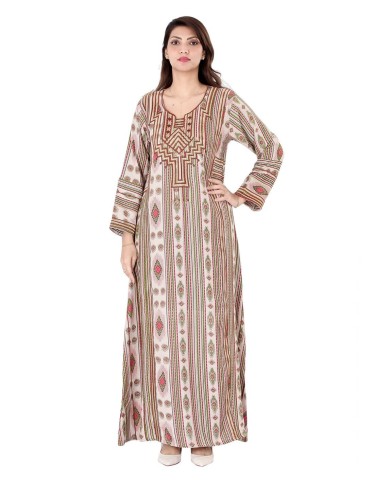 striped long sleeve hosting jalabiya