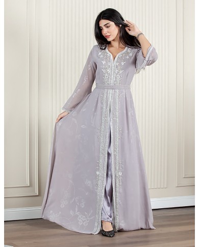long sleeve embroidered hosting jalabiya