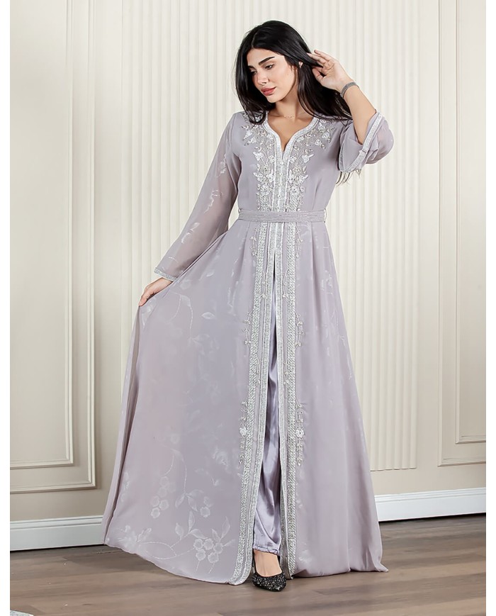 long sleeve embroidered hosting jalabiya