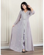 long sleeve embroidered hosting jalabiya