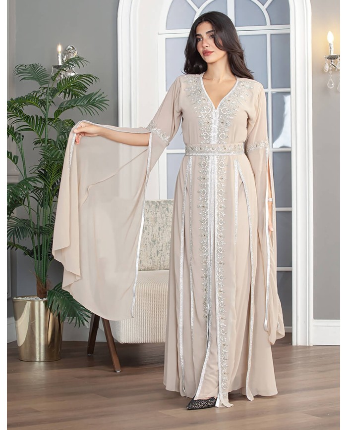 luxury cloche sleeve jalabiya